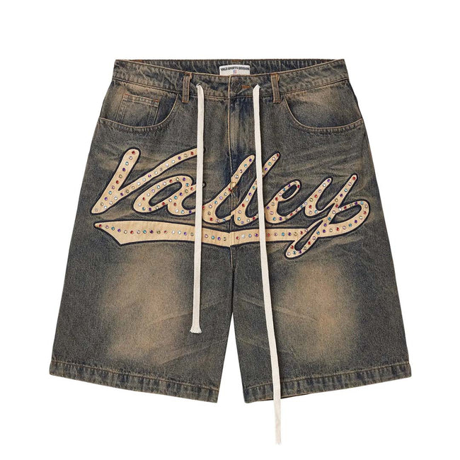 Vale Forever Skittles Jean Shorts 'Mid Blue' Hover Image