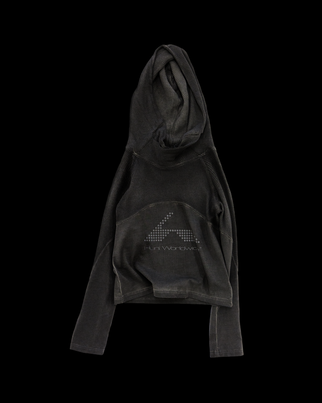 Waffle Knit Longsleeve - Faded Black Hover Image