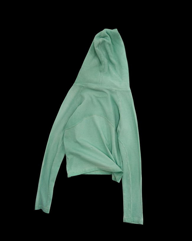 Waffle Knit Longsleeve - Faded Turquoise Main Image
