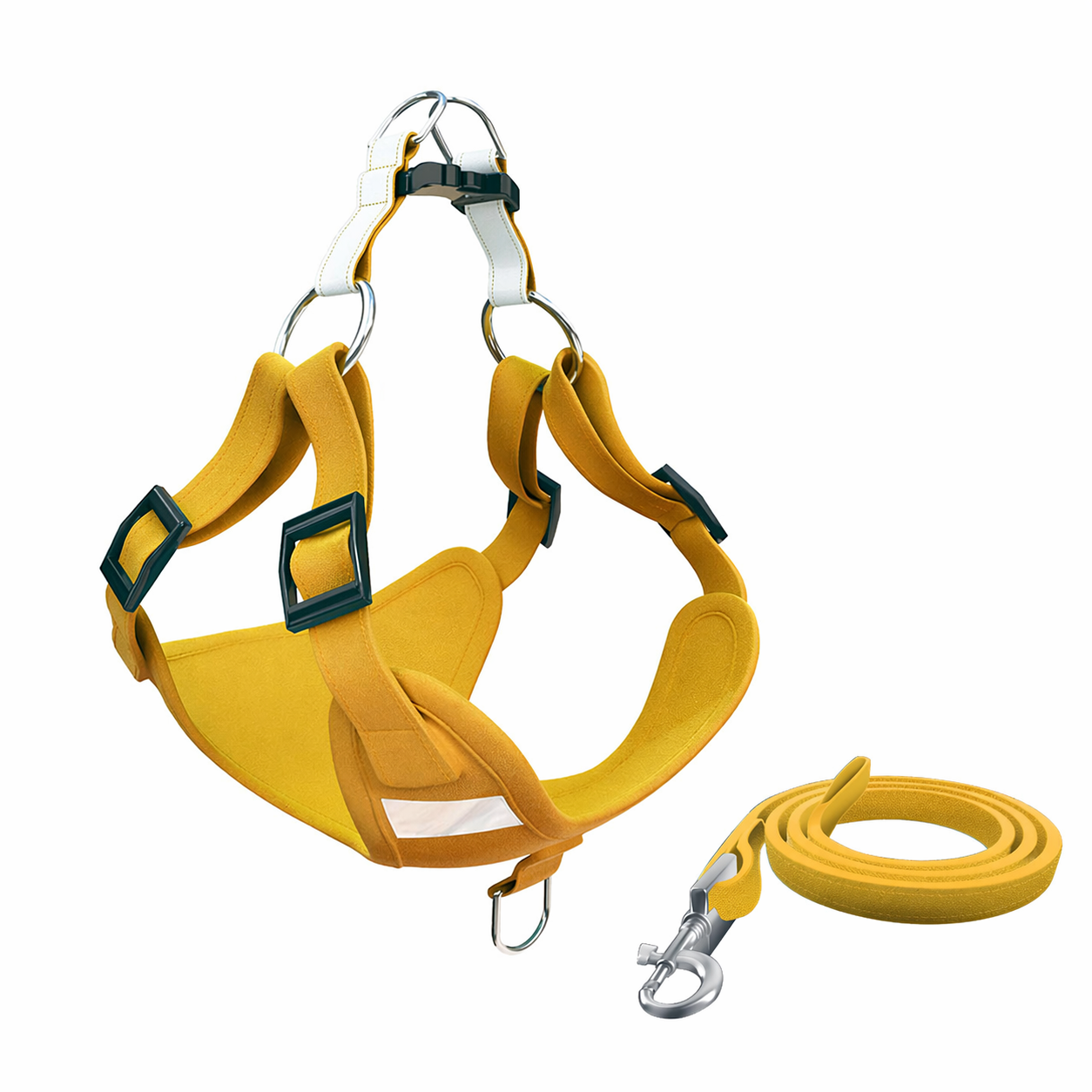 Dog Harness Reflective Dog Leash Vest Type Harness Set